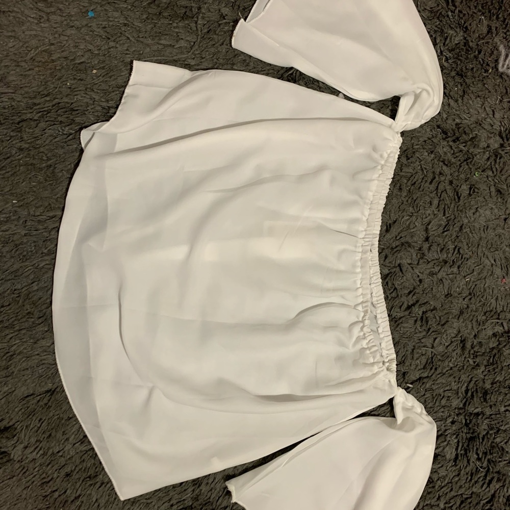 White off the shoulder top
